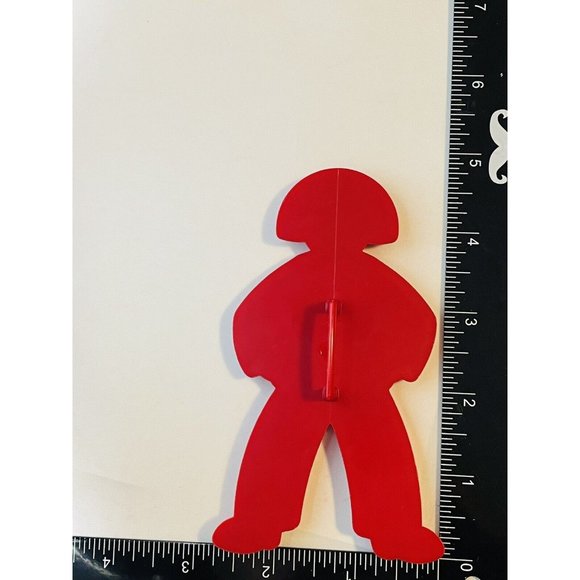 Vintage 5” Gingerbread Man Clown Tupperware Cookie Imprint Cutter With Handle - Picture 4 of 5